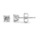 0.25 CTW 14k Gold Vermeil Diamond Stud Earrings -0