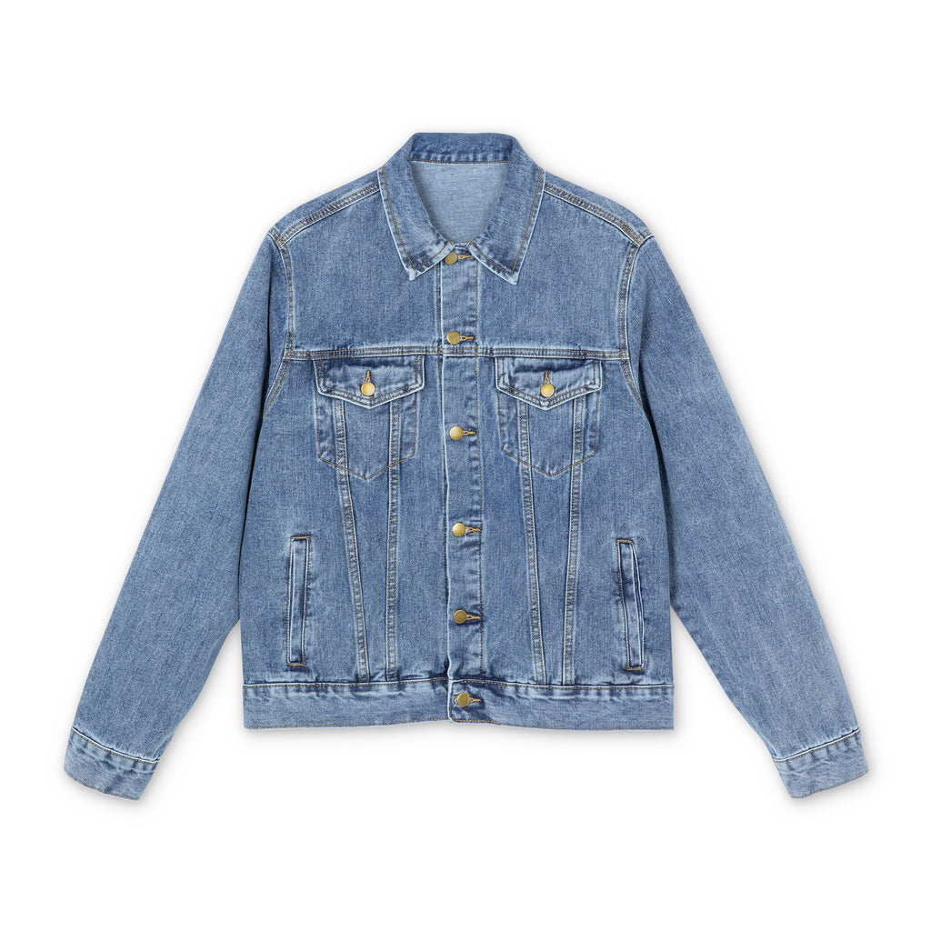 Crowned Hawk-Serpent Denim Jacket