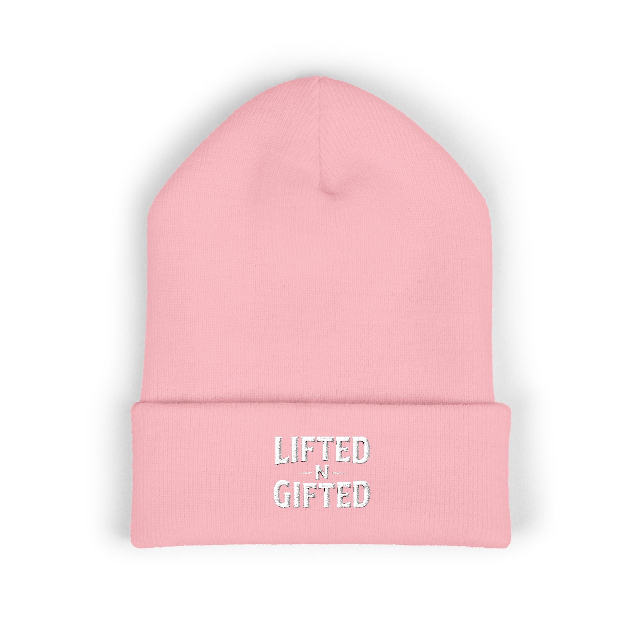 Lifted-N-Gifted Embroidered Knit Cap Beanie