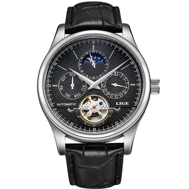 LIGE Men Automatic Mechanical Watch