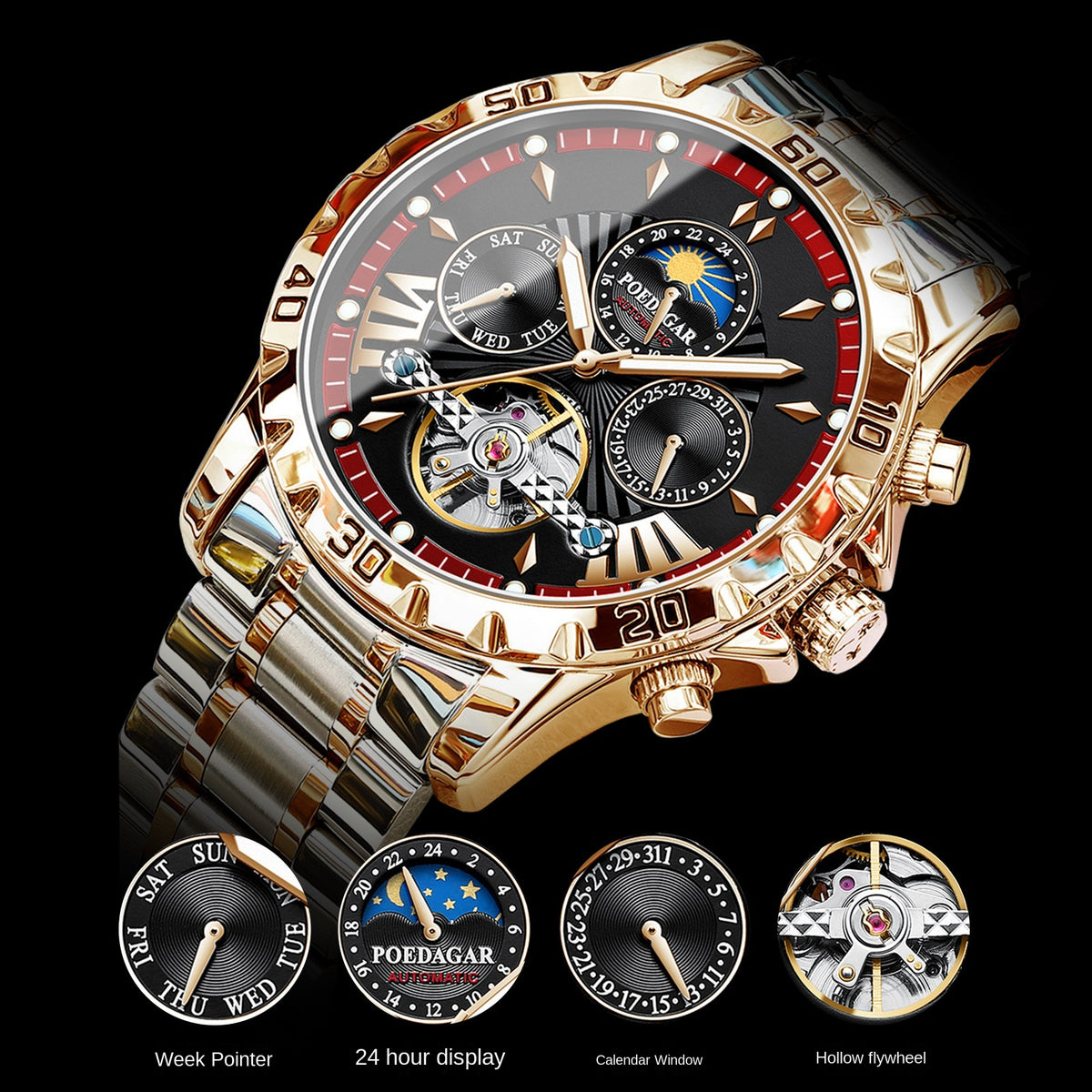 Men's Swiss Waterproof Automatic Mechanical Watch