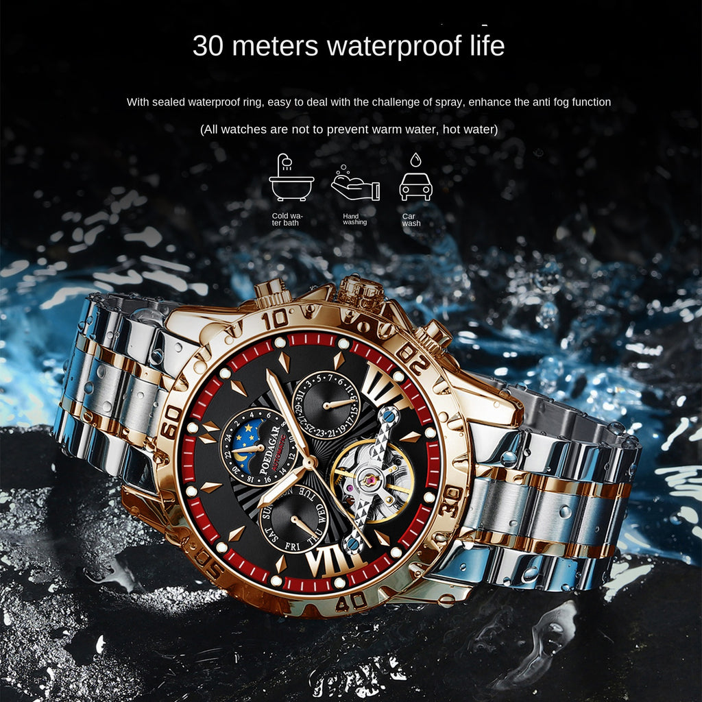 Men's Swiss Waterproof Automatic Mechanical Watch