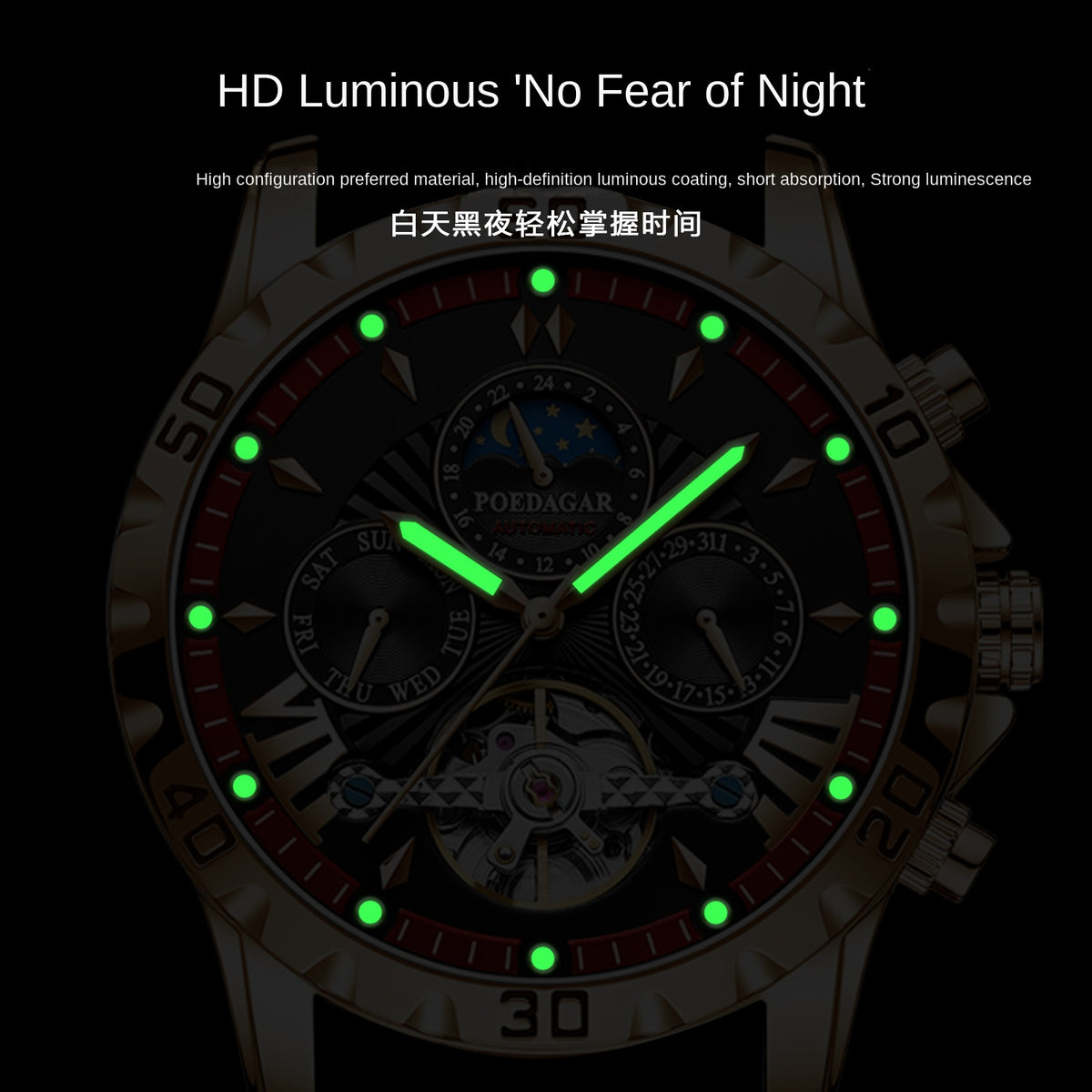 Men's Swiss Waterproof Automatic Mechanical Watch