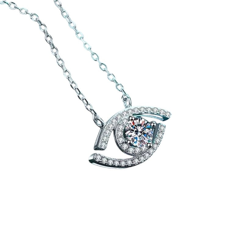 0.5 ct Evil Eye Pendant Necklace-0