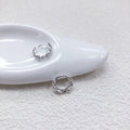 S925 sterling silver rose earrings