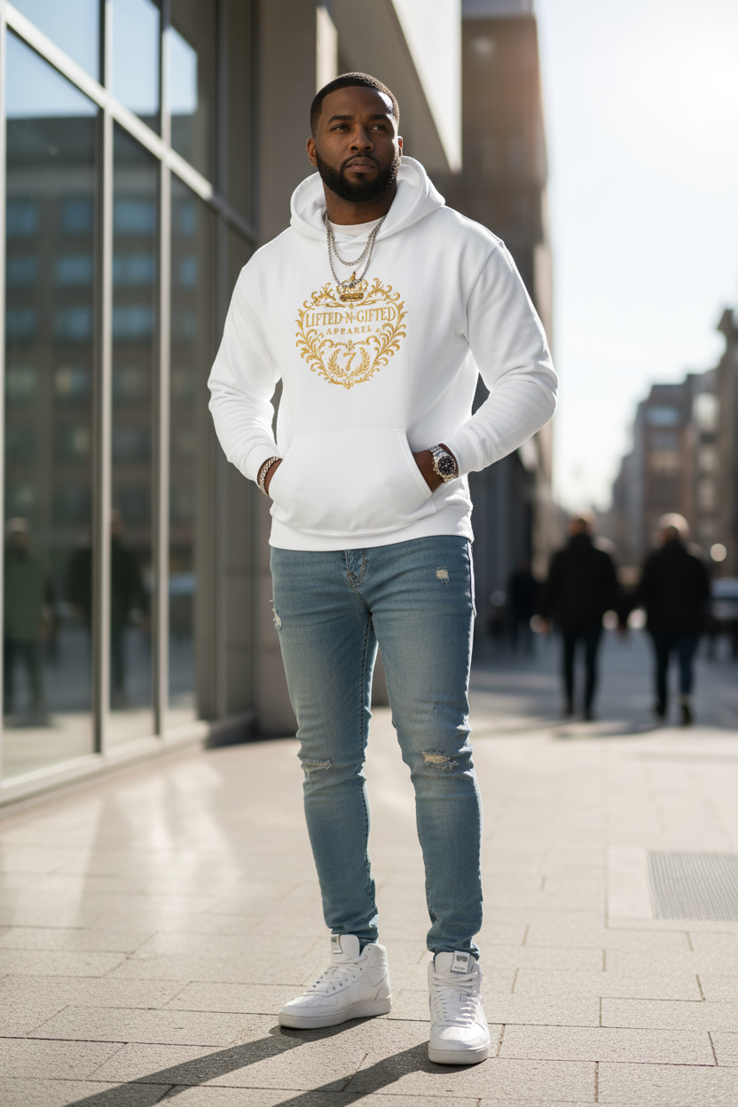LNG Crown 7 Hoody Model Mockup